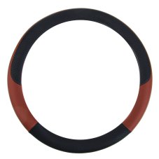 Оплетка руля, серия Basic, экокожа, размер M, черно-коричневая NG